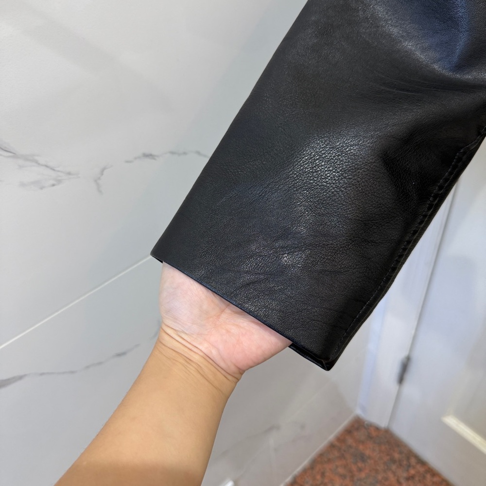 Abercrombie faux leather zip-up jeacket - Picture 5 of 8